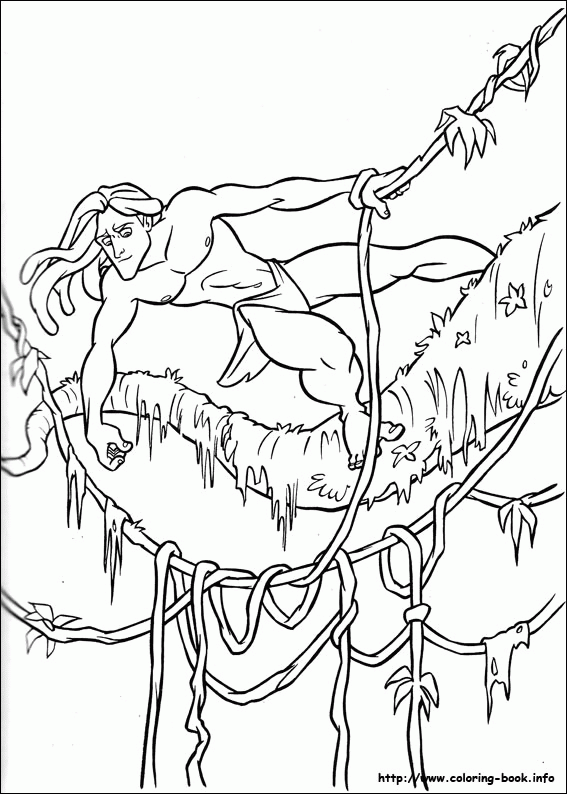 Tarzan kolorowanki